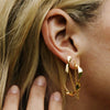 Estée Lalonde Flow Maxi Hoops 18ct Gold Plate