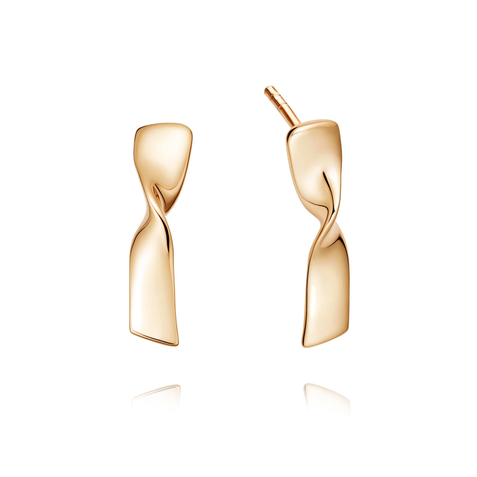 Estée Lalonde Flow Stud Earrings 18ct Gold Plate