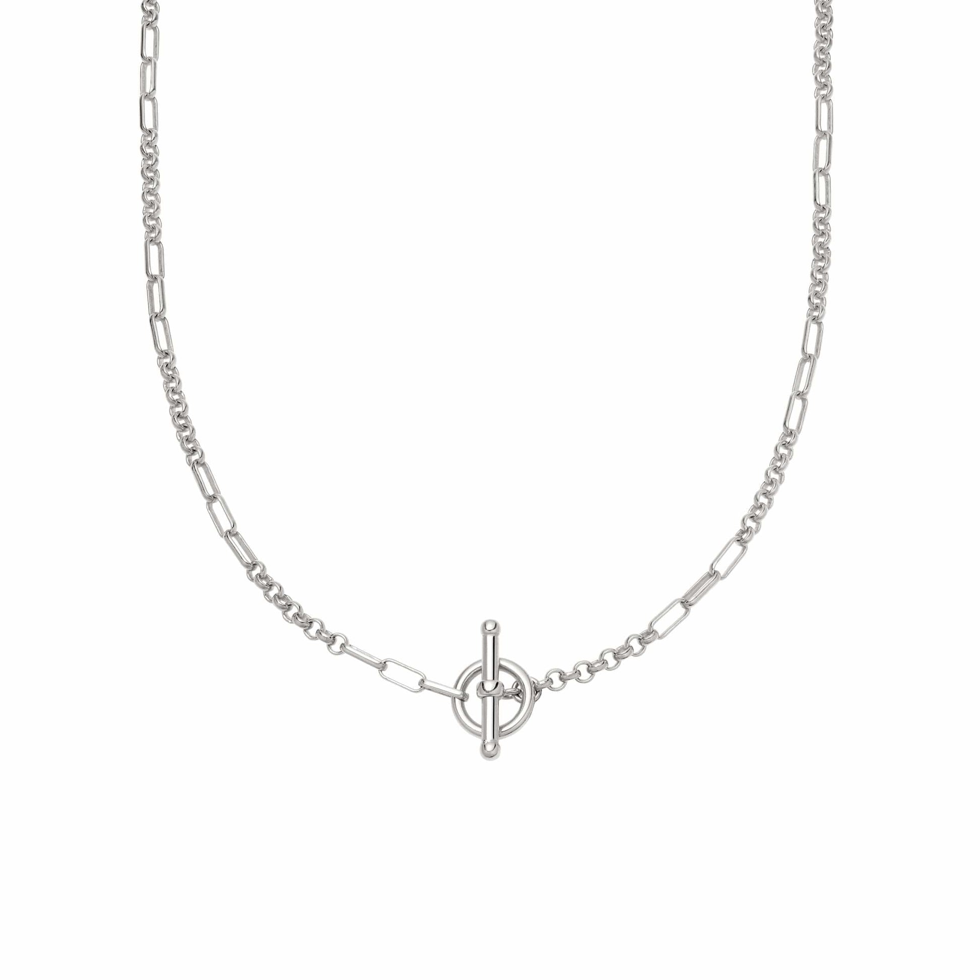 Estée Lalonde Interlock Chain Necklace Sterling Silver