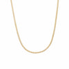 Estee Lalonde Flong Flat Snake Chain Necklace 18ct Gold