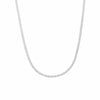 Estee Lalonde Long Flat Snake Chain Necklace Sterling Silver