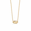 Estee Lalonde Mini Sunburst Shield Necklace 18ct Gold Plate