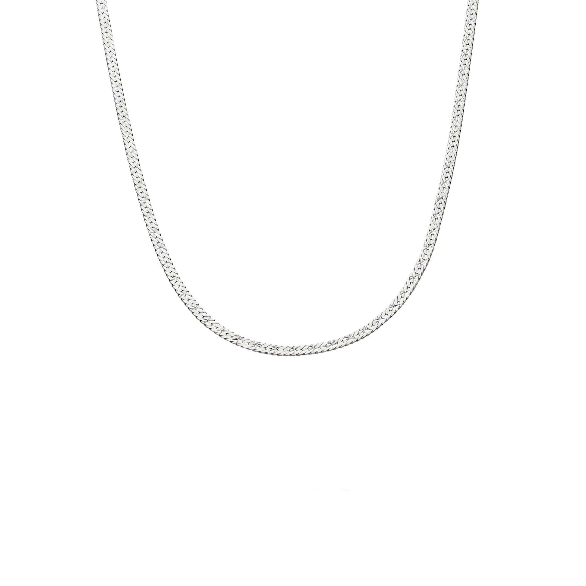 Estée Lalonde Short Snake Chain Necklace Sterling Silver