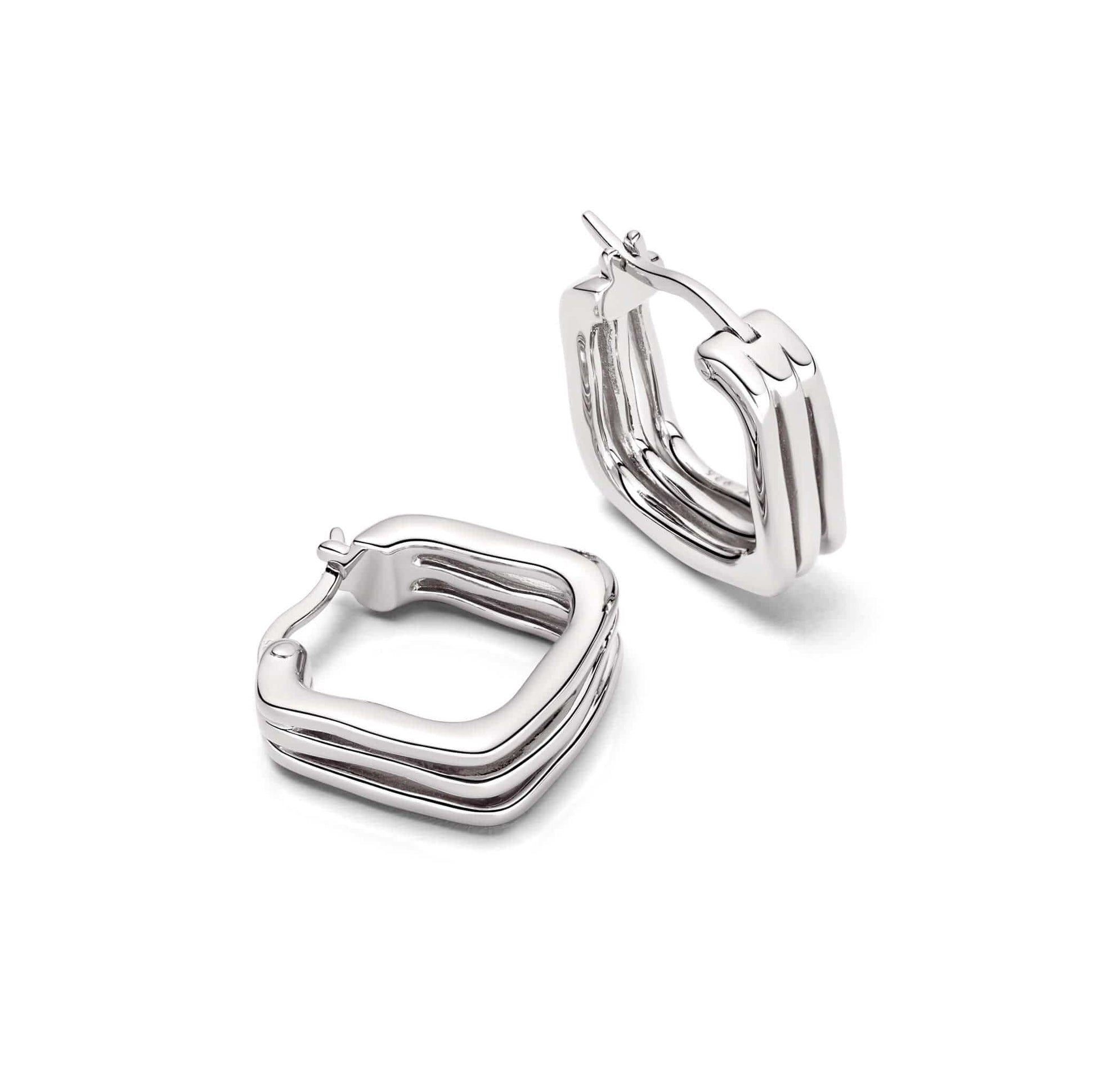 Estée Lalonde Sisterhood Hoop Earrings Sterling Silver