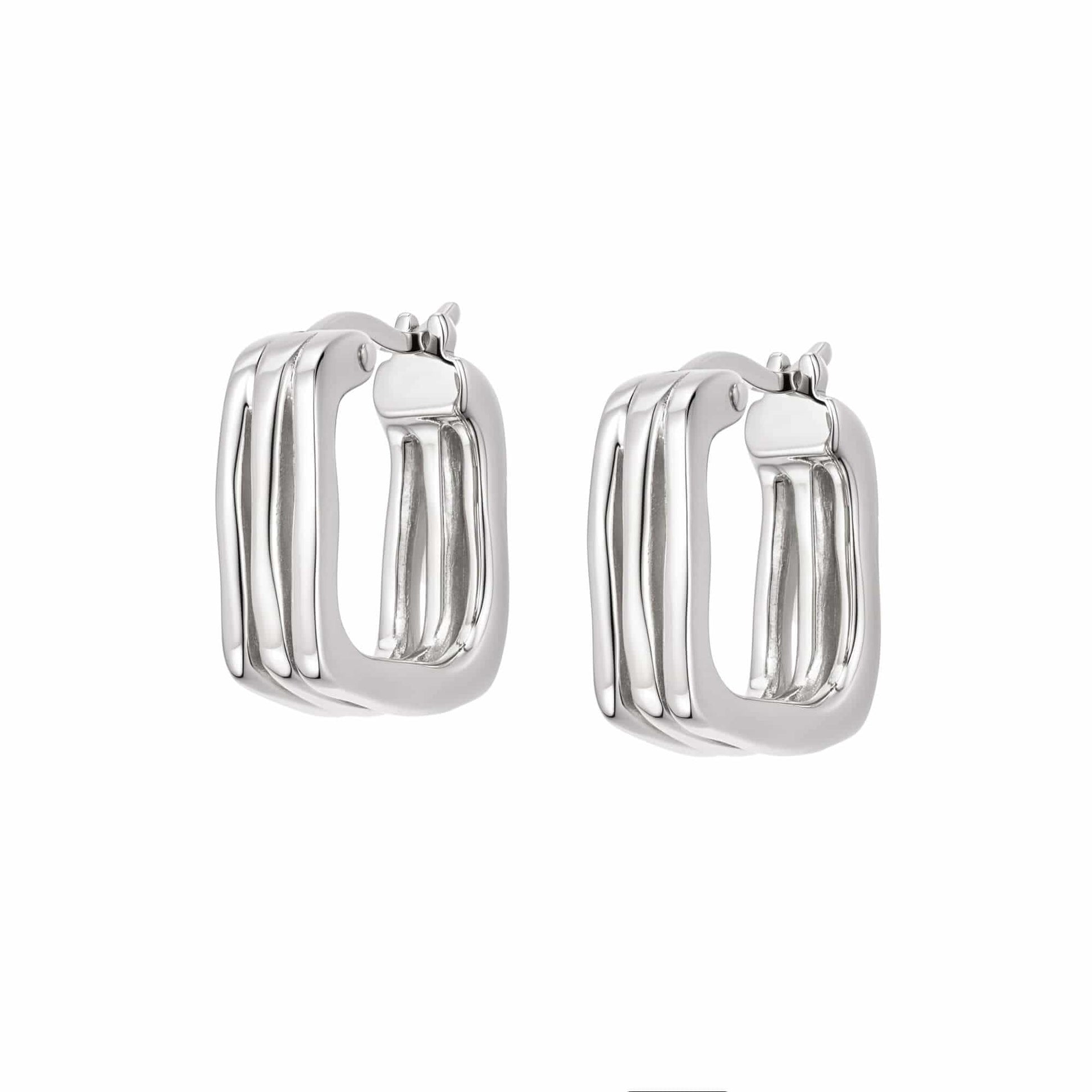 Estée Lalonde Sisterhood Hoop Earrings Sterling Silver