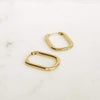 Estée Lalonde Maxi Square Hoop Earrings 18ct Gold Plate