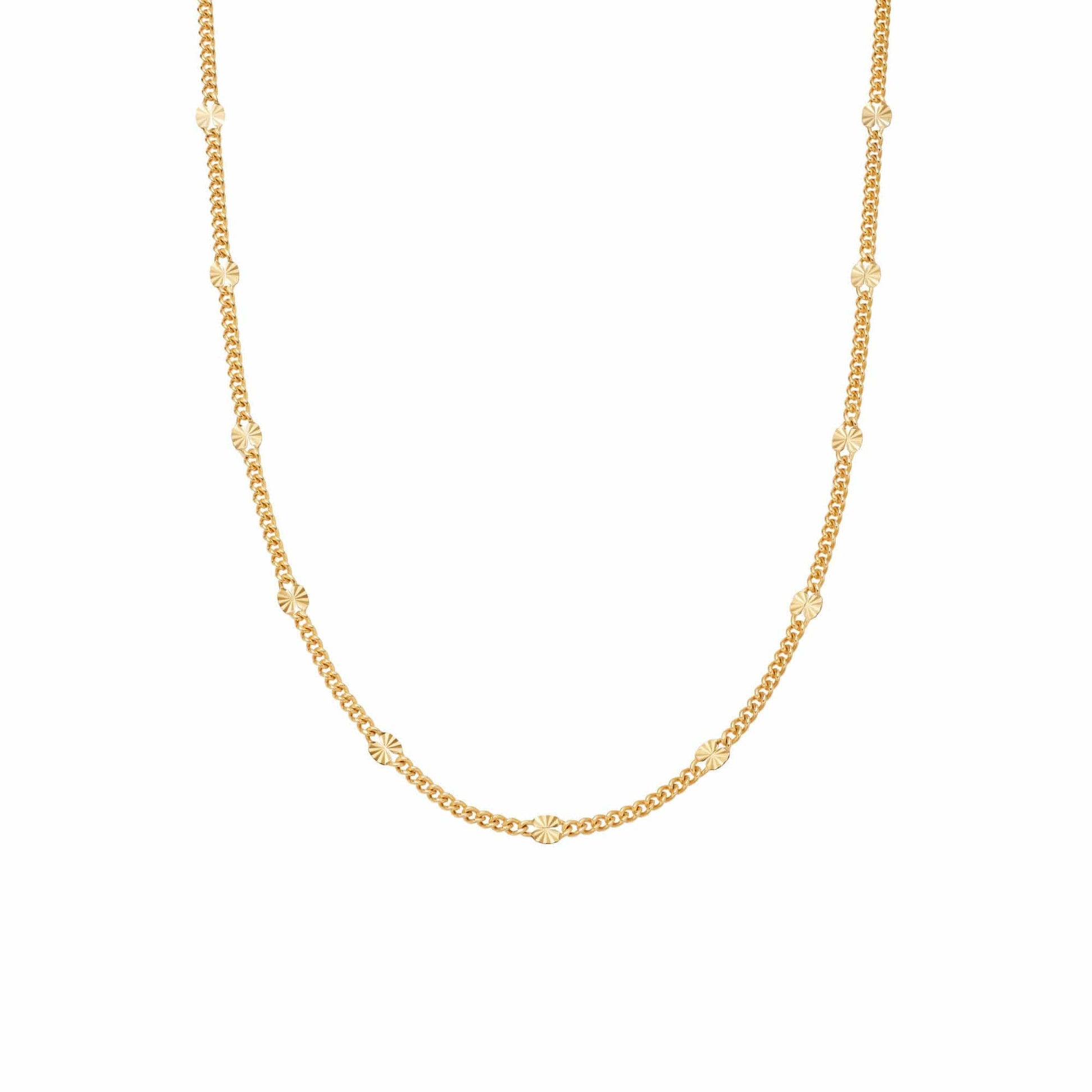 Estee Lalonde Sunburst Chain Necklace 18ct Gold Plate 