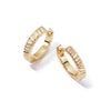 Estée Lalonde Sunburst Huggie Earrings 18ct Gold Plate