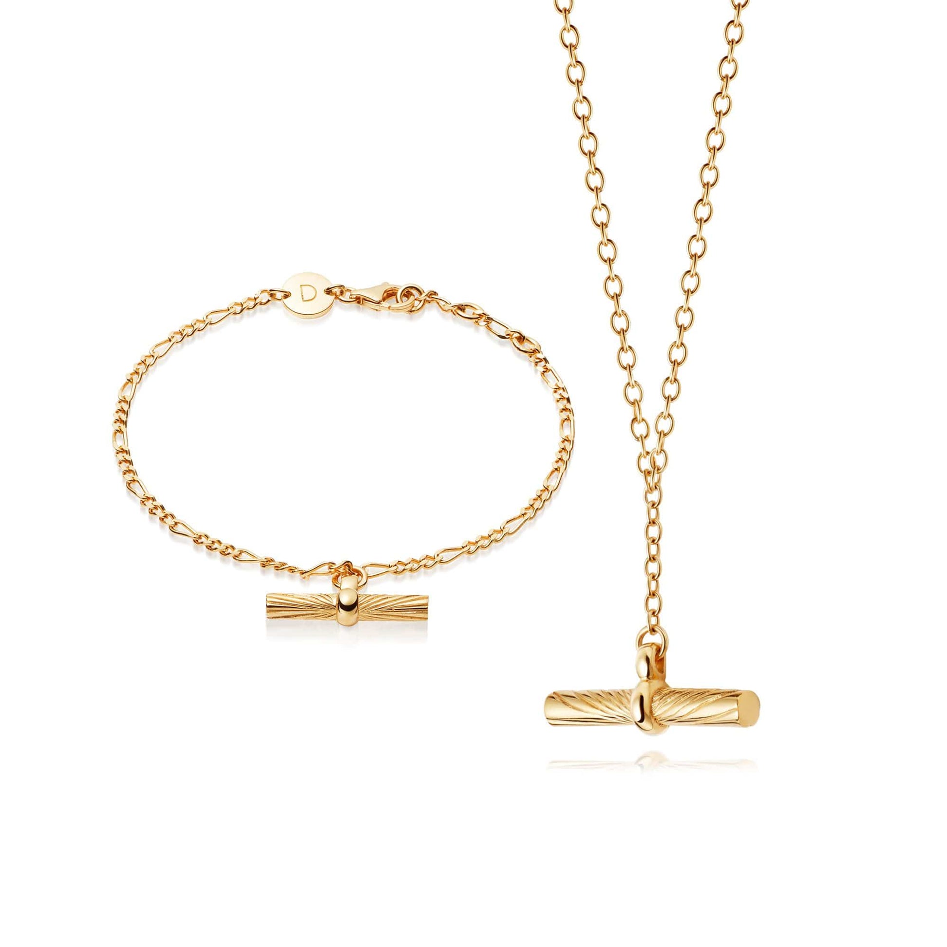 Estée Lalonde T Bar Gift Set 18Ct Gold Plate