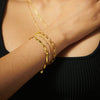 Estée Lalonde Wavy Snake Bracelet 18ct Gold Plate