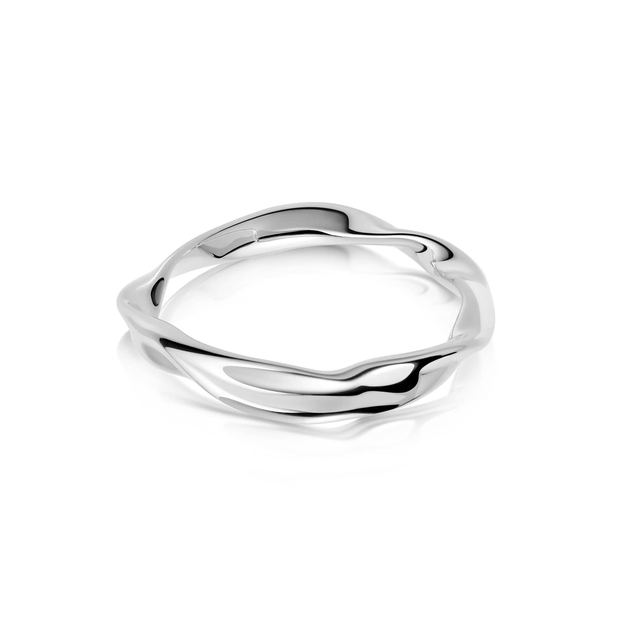 Estée Lalonde Wavy Stacking Ring Sterling Silver