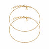 Forever Friendship Bracelet Stack 18ct Gold Plate