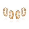 Get The Glow Huggie Earring Stack 18ct Gold Plate