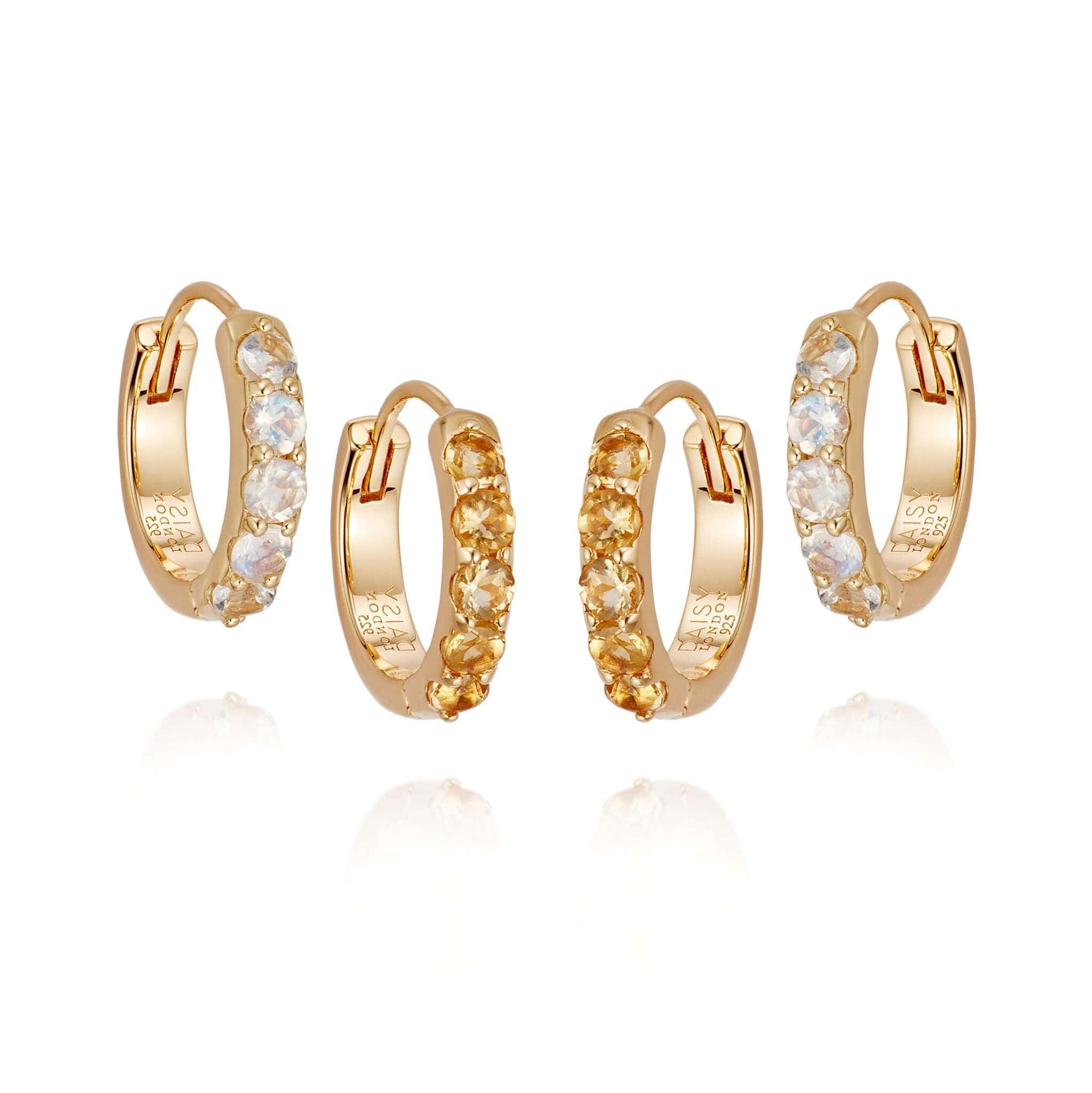 Get The Glow Huggie Earring Stack 18ct Gold Plate