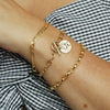 Goddess Triple Bracelet Stack 18ct Gold Plate