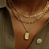 Golden Sunflower Necklace Layering Set