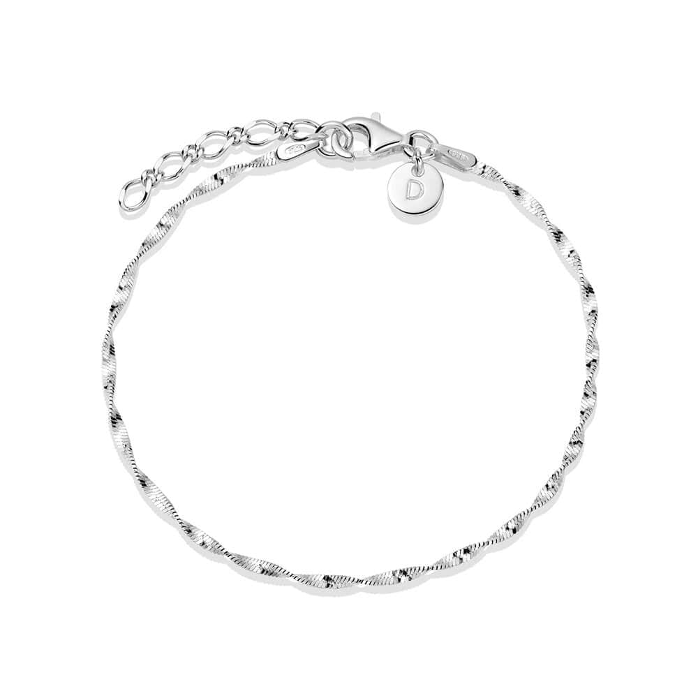 Helix Twisted Chain Bracelet Sterling Silver