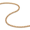 Infinity Flat Chain Necklace 18ct Gold Plate