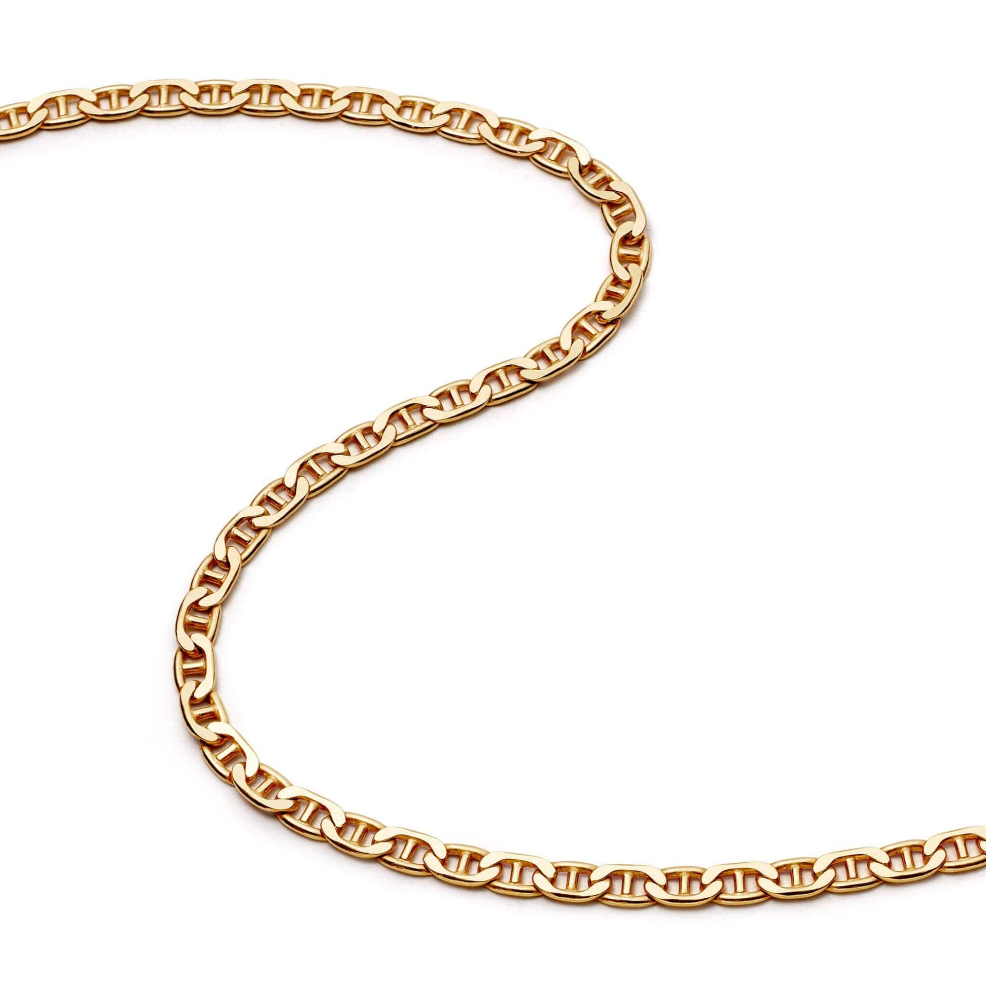 Infinity Flat Chain Necklace 18ct Gold Plate