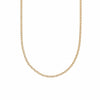 Infinity Flat Chain Necklace 18ct Gold Plate