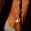 Isla Large Shell Necklace 18Ct Gold Plate