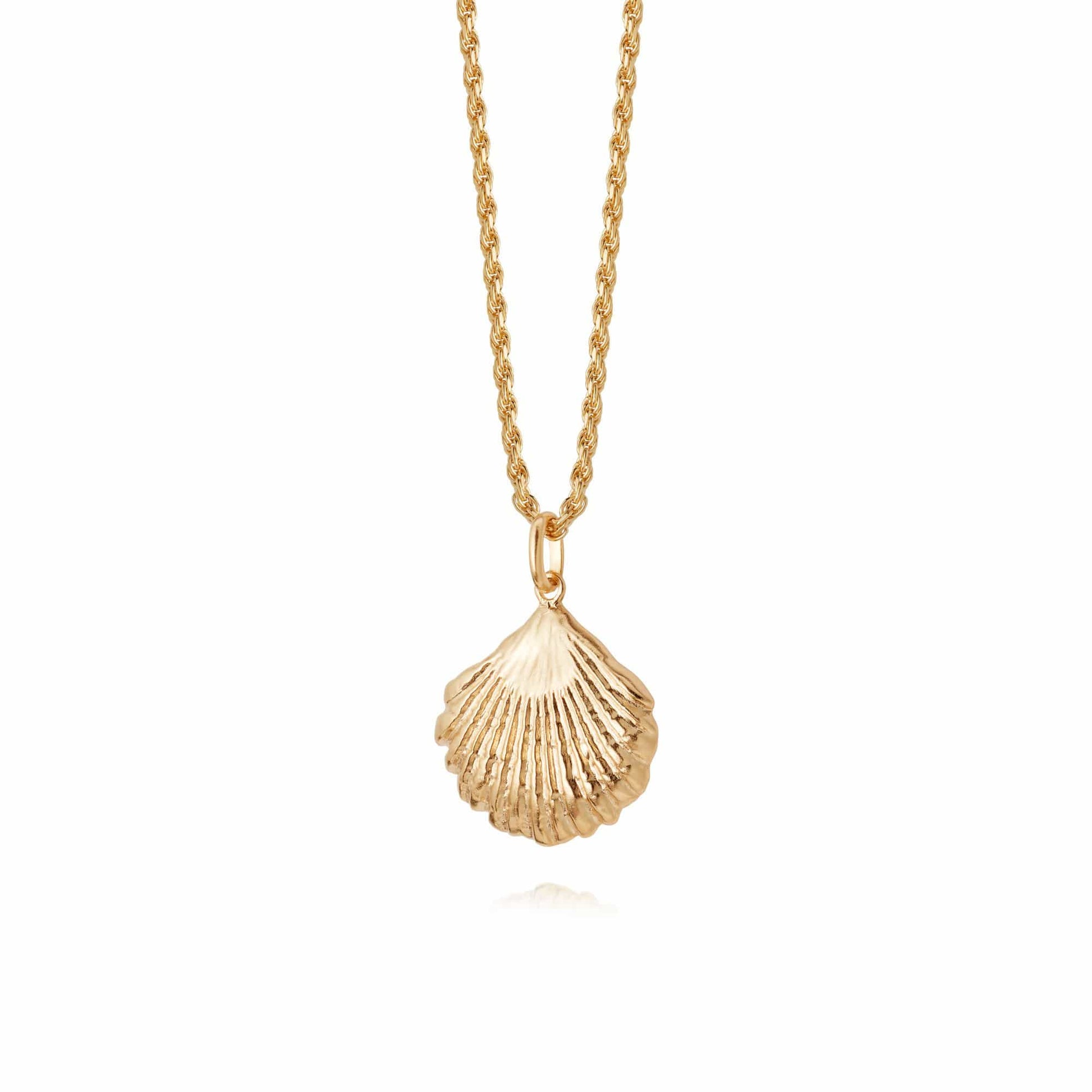 Isla Large Shell Necklace 18Ct Gold Plate