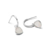 Mother Of Pearl Drop Earrings Sterling Silver