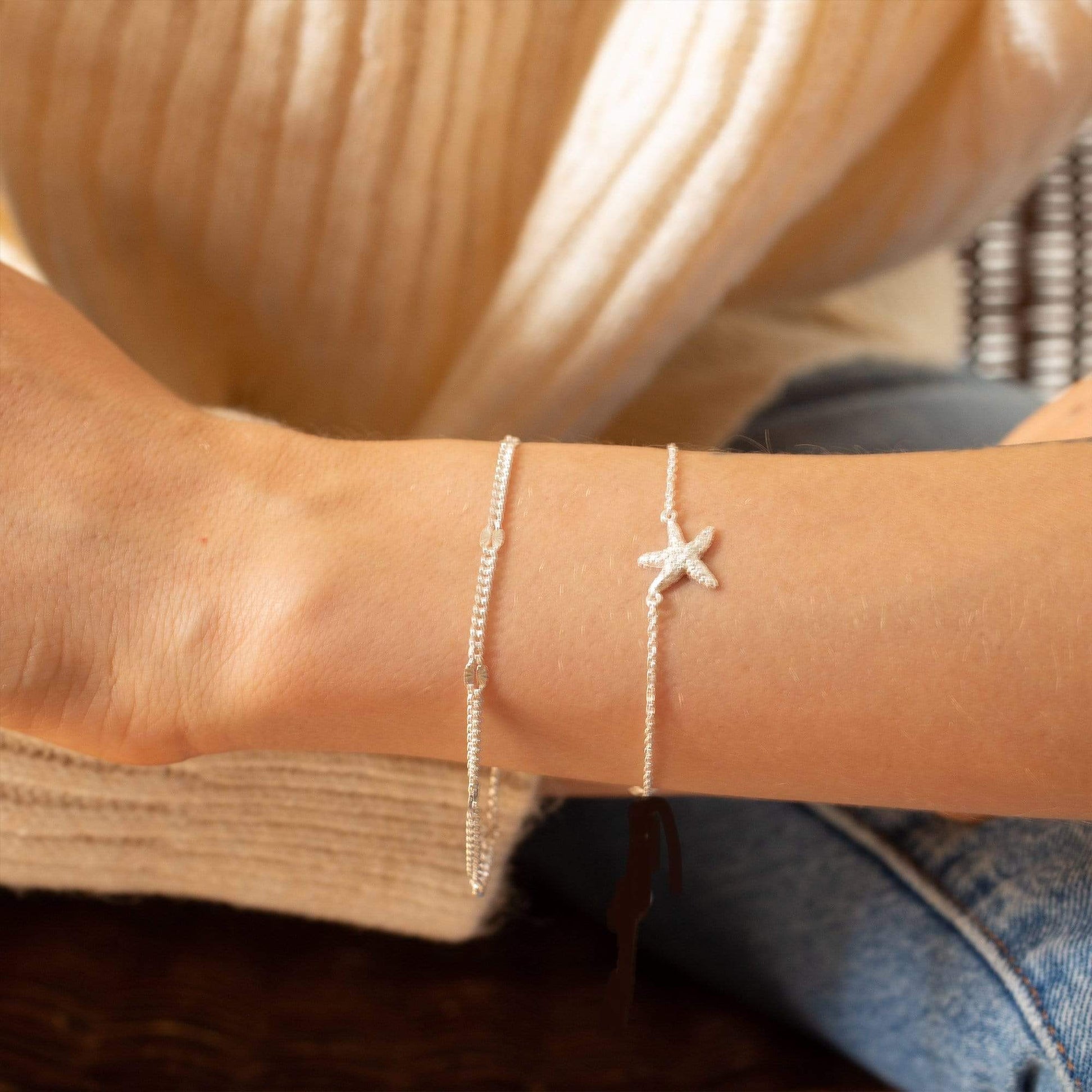 Isla Starfish Chain Bracelet Sterling Silver