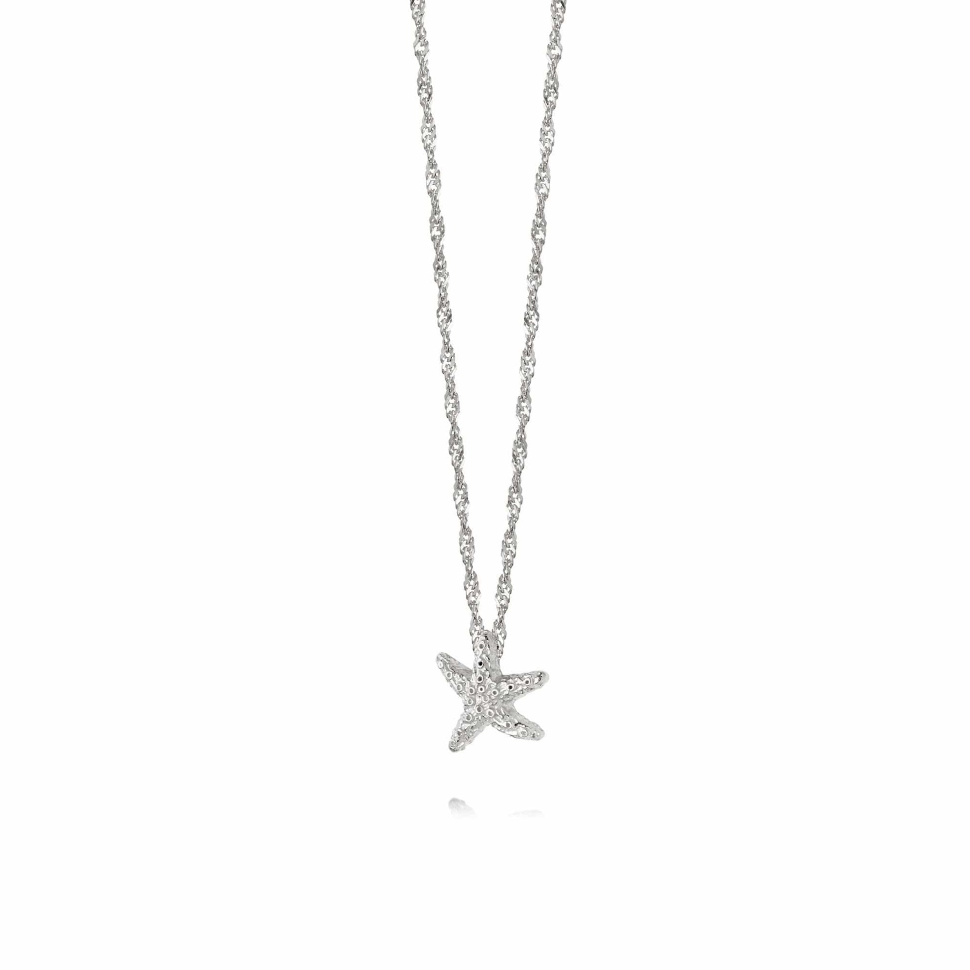 Isla  Starfish Chain Necklace Sterling Silver