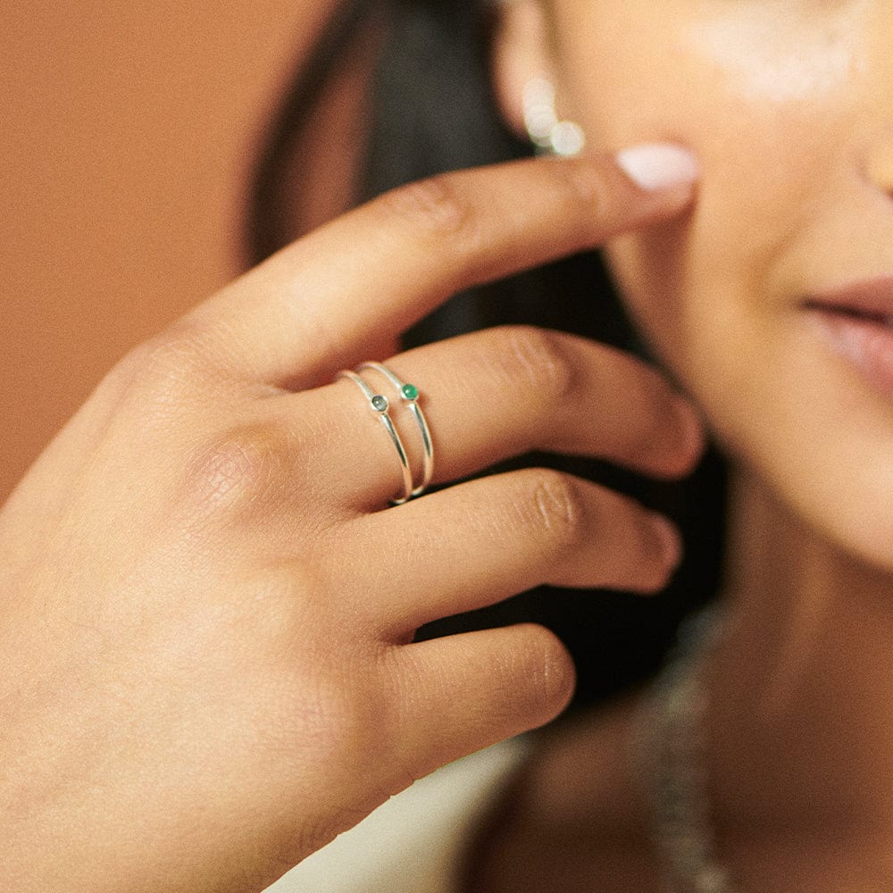 Labradorite Healing Stone Ring Sterling Silver