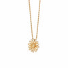 Large English Daisy Necklace 18ct Gold Plate