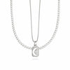 Luna Curb Necklace Layering Set Sterling Silver