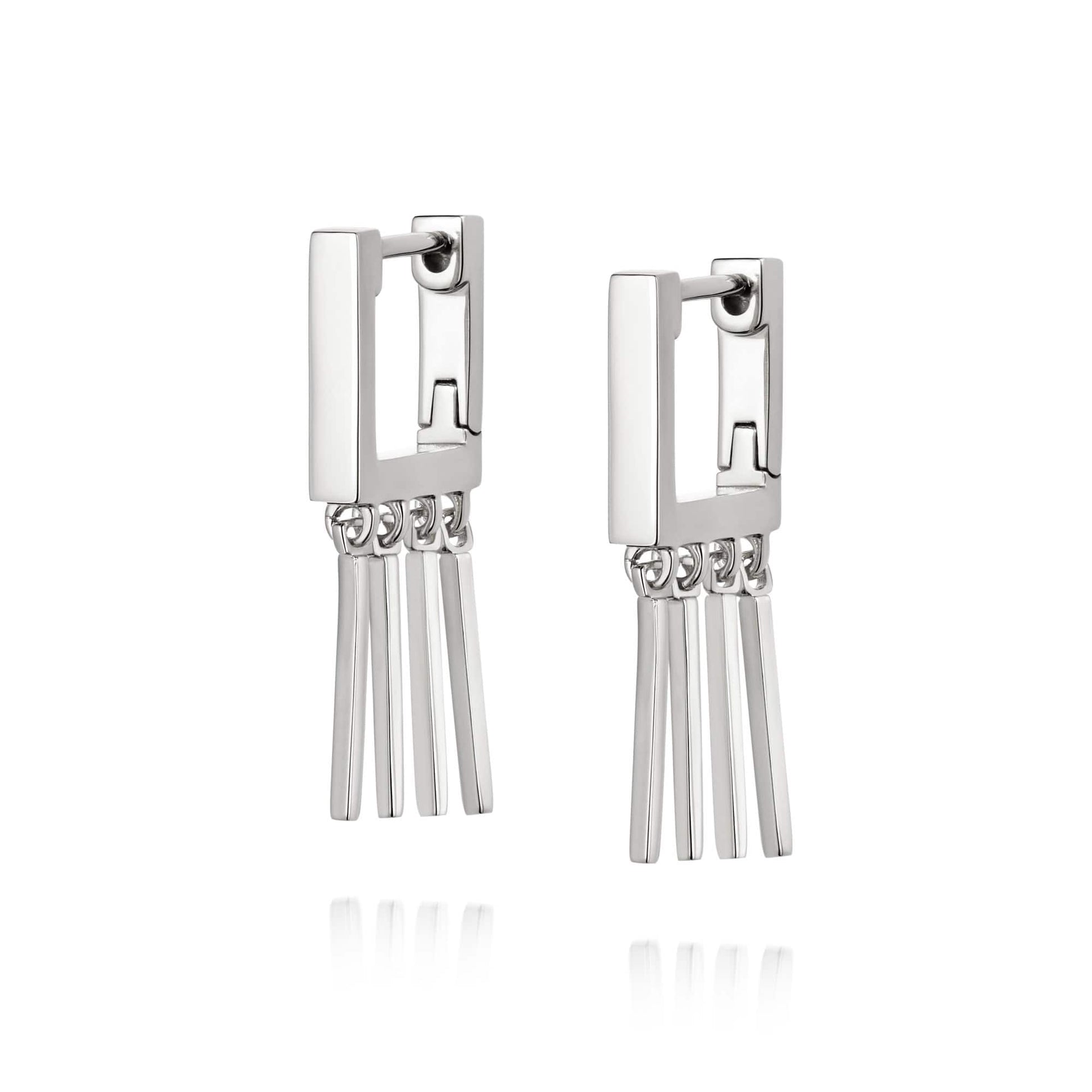 Moira Rose Huggie Hoop Earrings Sterling Silver