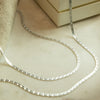 Original Snake Chain Necklace Layering Set Sterling Silver