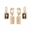 Palm Drop Earring Layering Set