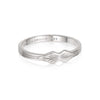 Engraved Palm Band Ring Sterling Silver