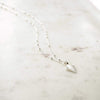 Palm Leaf Bobble Chain Necklace Sterling Silver