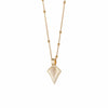 Palm Leaf Bobble Chain Necklace 18ct Gold Plate