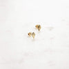 Palm Ridge Stud Earrings 18ct Gold Plate