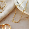 Personalised Year Necklace 18ct Gold Plate