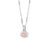 Rhodochrosite Pendant Necklace Sterling Silver