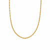 Rope Chain Necklace 18ct Gold Plate