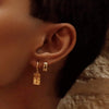 Rose Drop Earrings 18ct Gold Plate