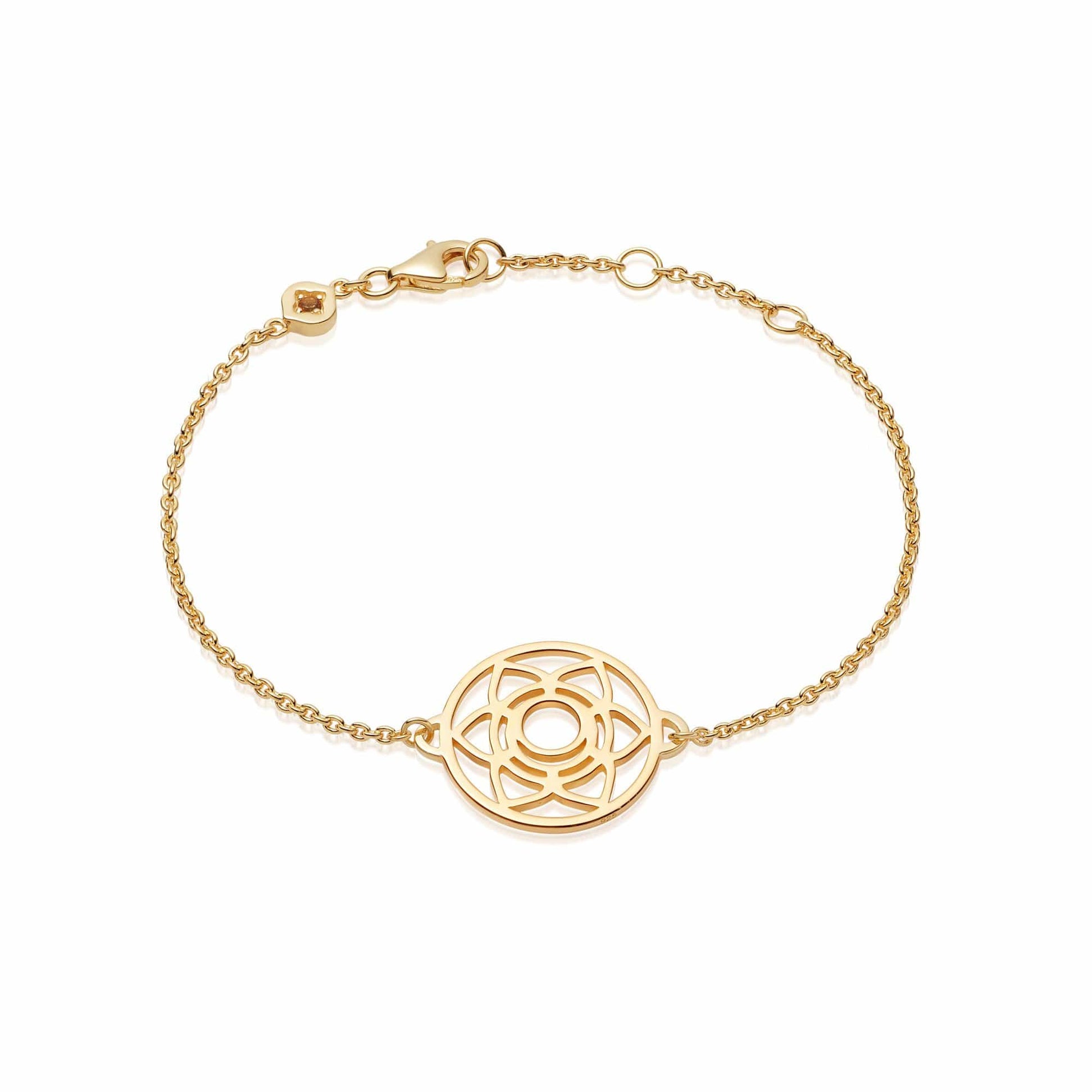 Sacral Chakra Chain Bracelet 18ct Gold Plate