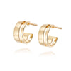 Serena Huggie Hoop Earrings 18ct Gold Plate