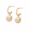 Shell Drop Earrings 18ct Gold Plate