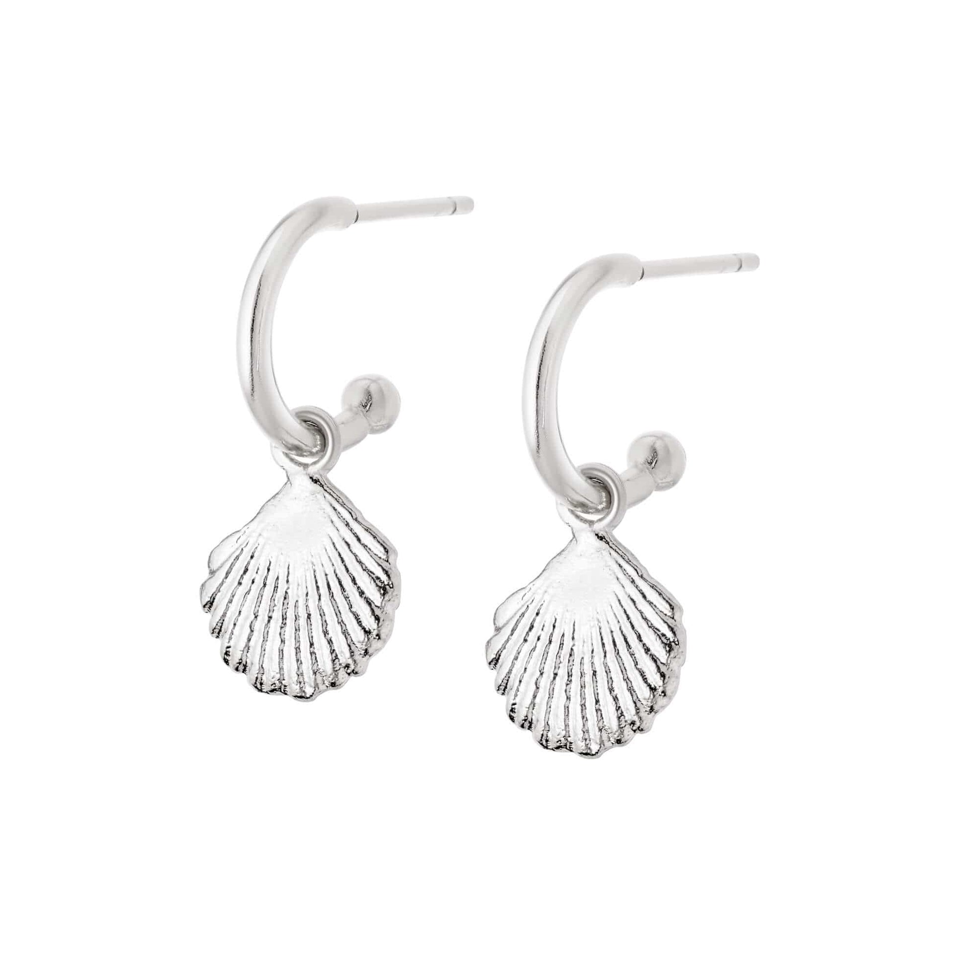 Shell Drop Earrings Sterling Silver