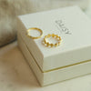 Shell Ring Stack 18ct Gold Plate