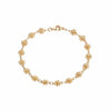 Sixteen Bellis Daisy Chain Bracelet 18ct Gold Plate 