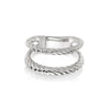 Double Rope Ring Sterling Silver